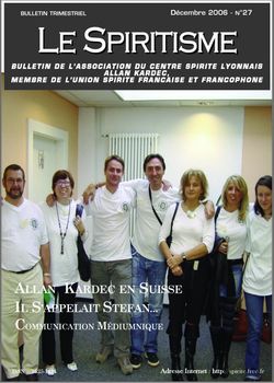 Bulletin 27 - Décembre 2006