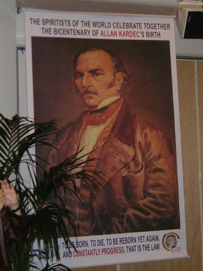 Affiche du bicentenaire de la naissance d'Allan Kardec
