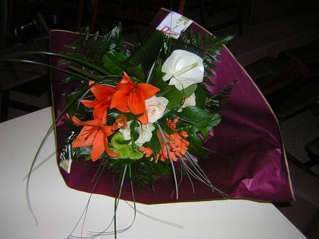 Le bouquet pour l'anniversaire de Branka